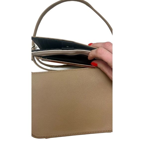 GUESS Factory tan and gold Jewlie Crossbody with BONUS matching wallet! - Picture 4 of 16